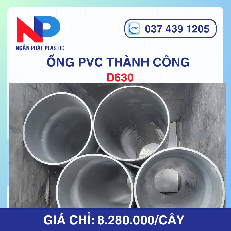 Ống uPVC D630 Thành Công